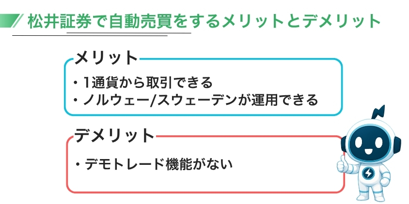 【必見】松井証券で自動売買をするメリットとデメリット