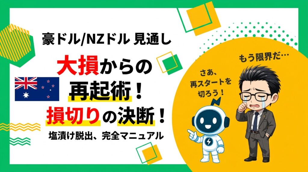 【3月最新】豪ドルNZドル見通し！私が全損切りした理由と再起法