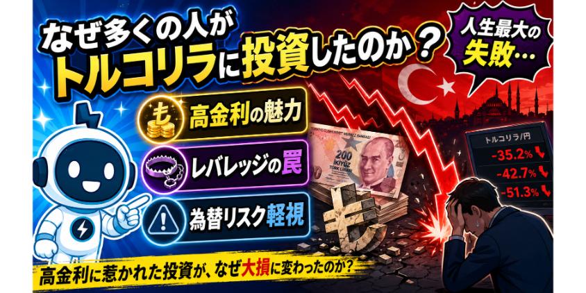 なぜ多くの人がトルコリラに投資をしたのか?について解説した画像