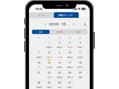 損益カレンダー2025年7月①