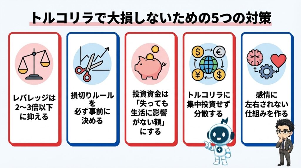 トルコリラで大損しないための5つの対策