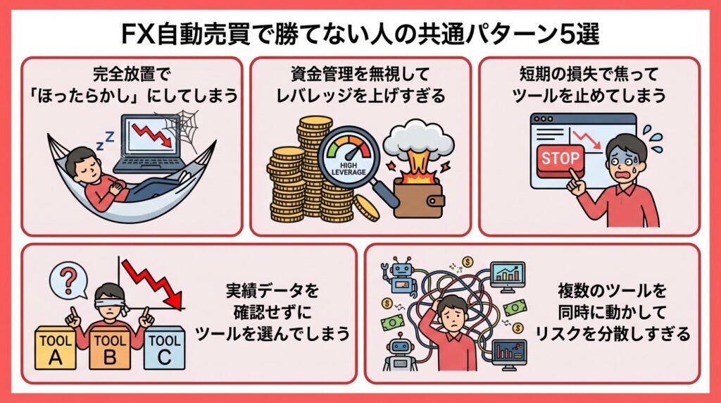 FX自動売買で勝てない人の共通パターン5選