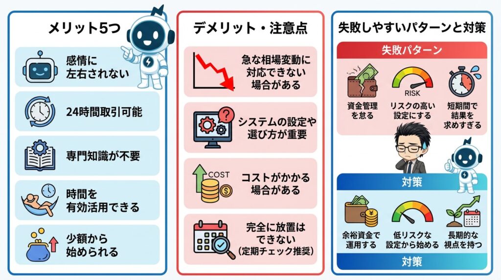 FX自動売買は初心者でも利益を出せる？メリットと注意点