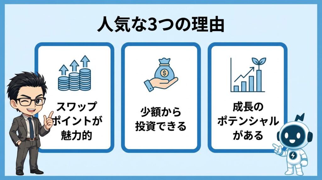 投資対象として人気な3つの理由