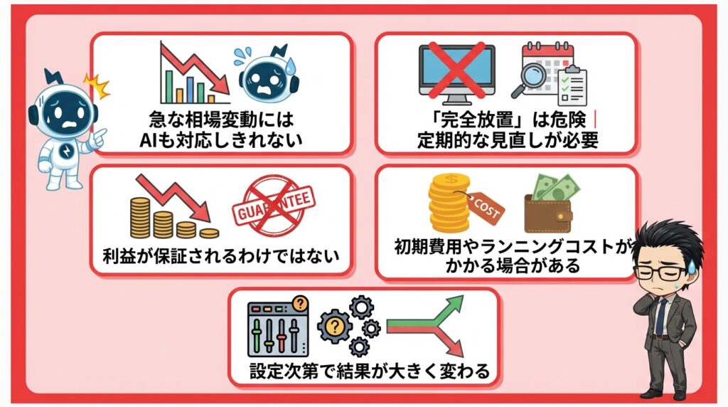 FXのAI自動売買の5つのデメリットや注意点