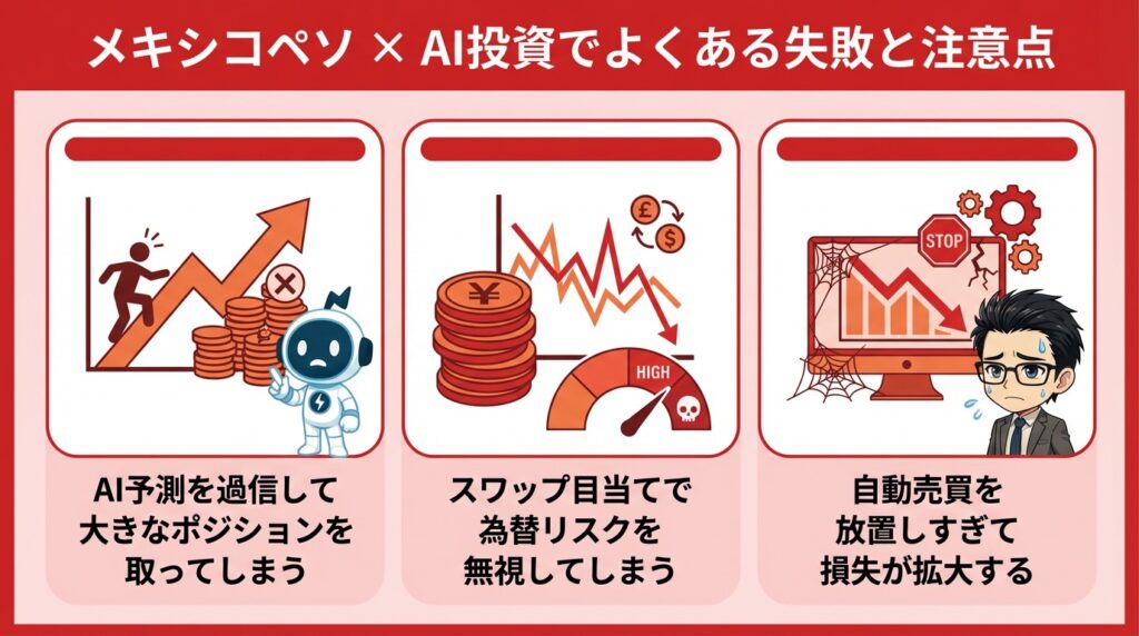 メキシコペソ × AI投資でよくある失敗と注意点