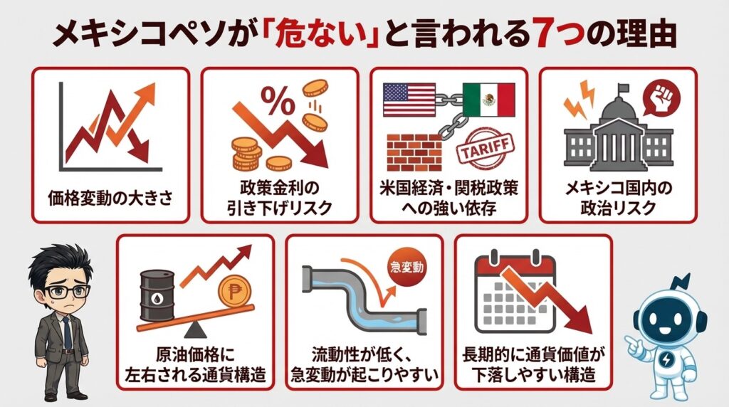 メキシコペソが「危ない」と言われる7つの理由