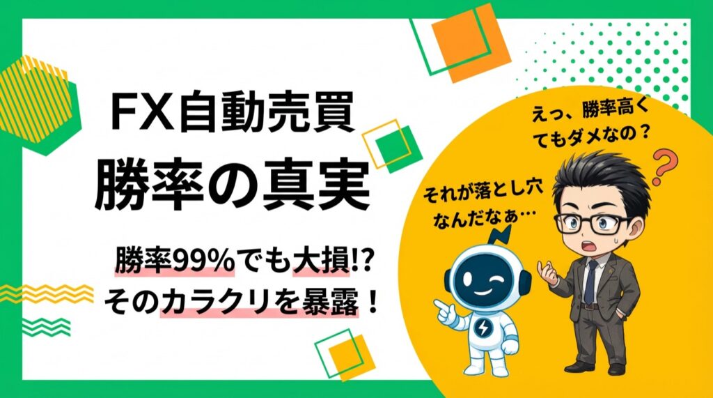 【刮目せよ】FX自動売買の勝率にこだわると負ける5つの理由と対策