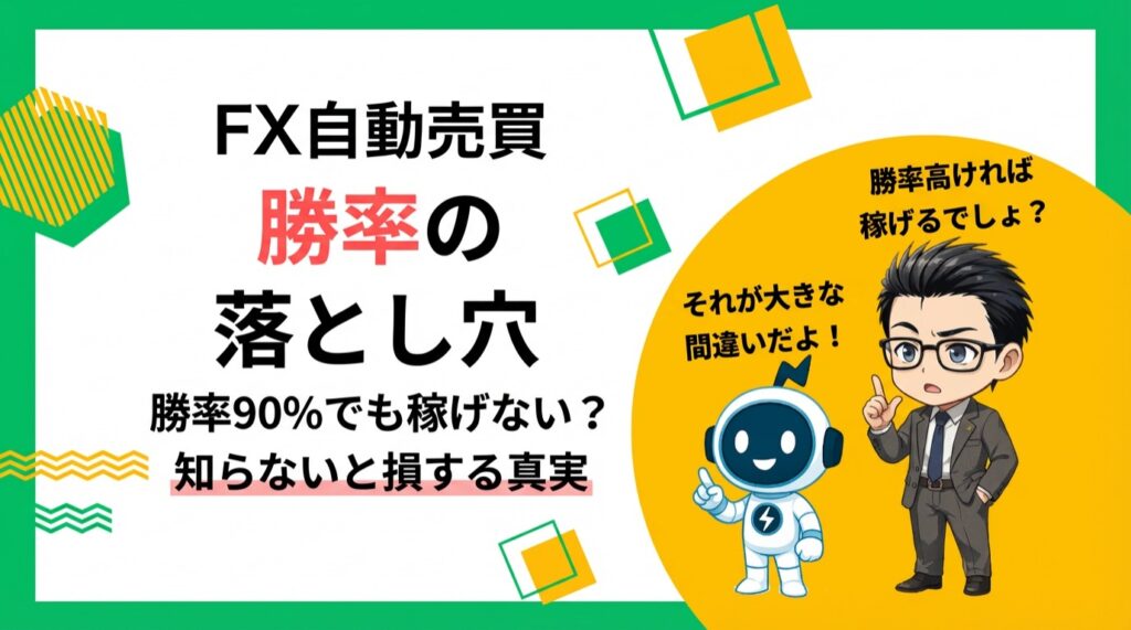 【大損回避】FX自動売買の勝率を信じるな！バックテストの落とし穴