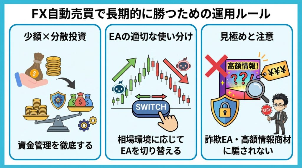 FX自動売買で長期的に勝つための運用ルール