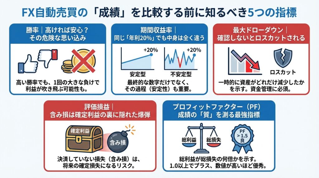 FX自動売買の「成績」を比較する前に知るべき5つの指標