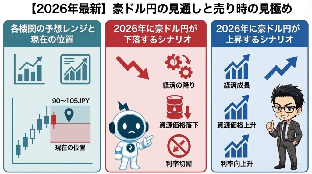 【2026年最新】豪ドル円の見通しと売り時の見極め