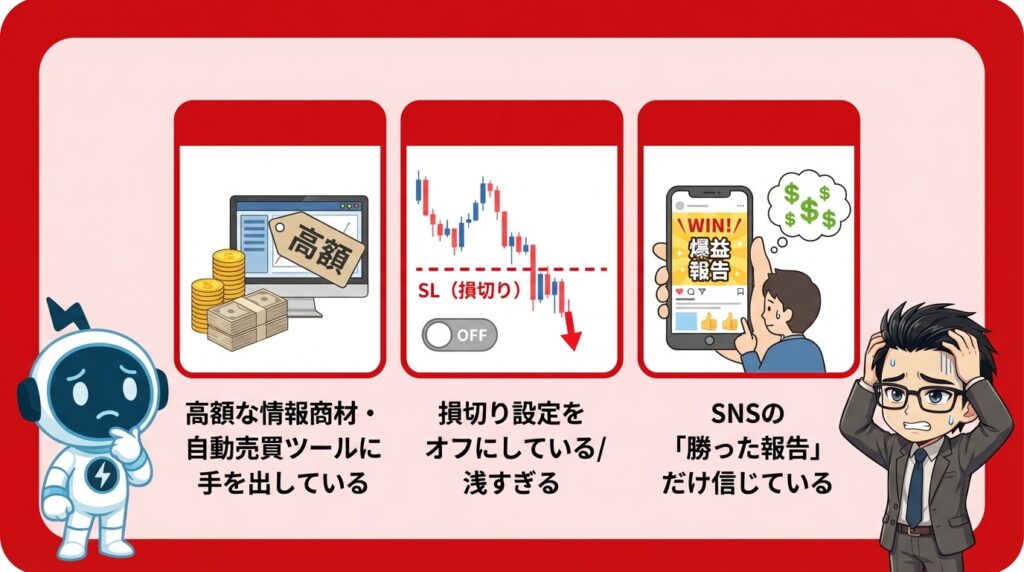 FX自動売買で稼げない人の共通点