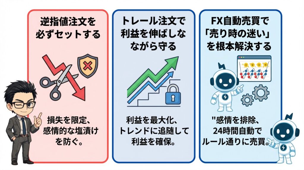 感情に左右されない売買の仕組みを作る方法