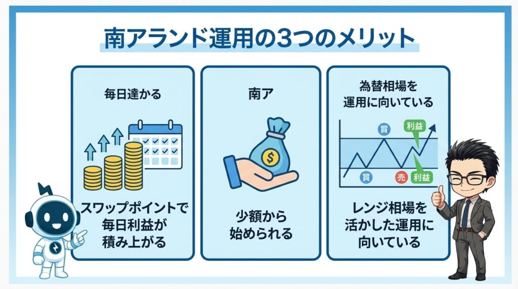 南アランドの高金利がもたらすメリット