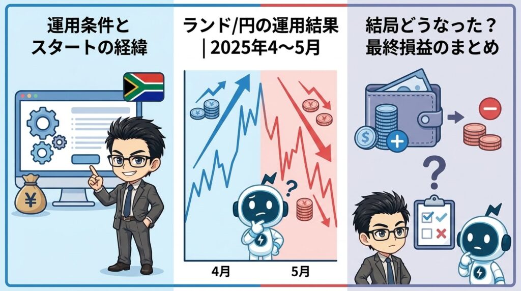 南アフリカランドでFX自動売買をやってみた結果|損益データ全公開