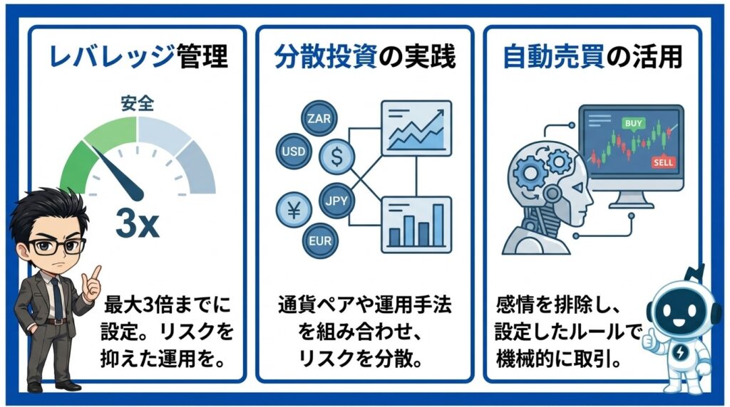 南アランドのリスクを抑えて高金利を活かす方法