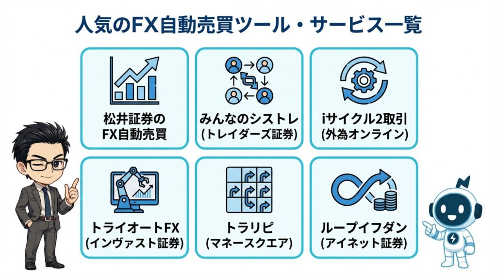 FX自動売買で人気のツール・サービス6選