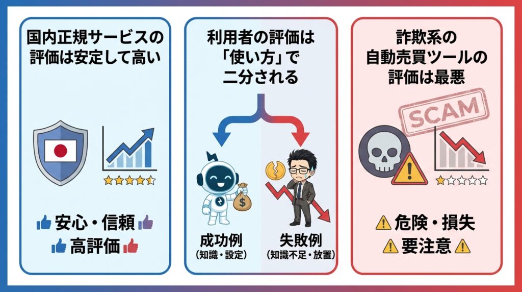 FX自動売買の総合評価｜「使い方次第で評価は大きく変わる」