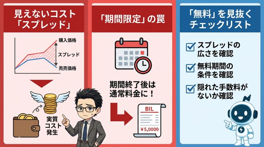 「手数料無料」の裏側｜広告の真相を解剖する