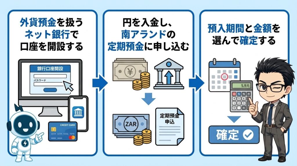 南アランド定期預金の始め方