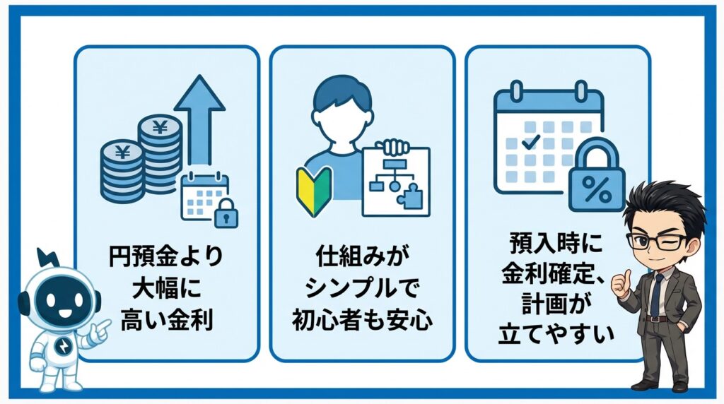南アランド定期預金のメリット