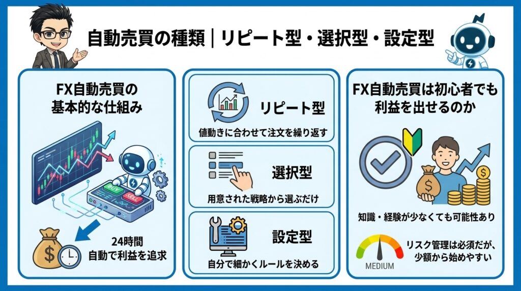 FX自動売買とは？仕組みと種類をわかりやすく解説