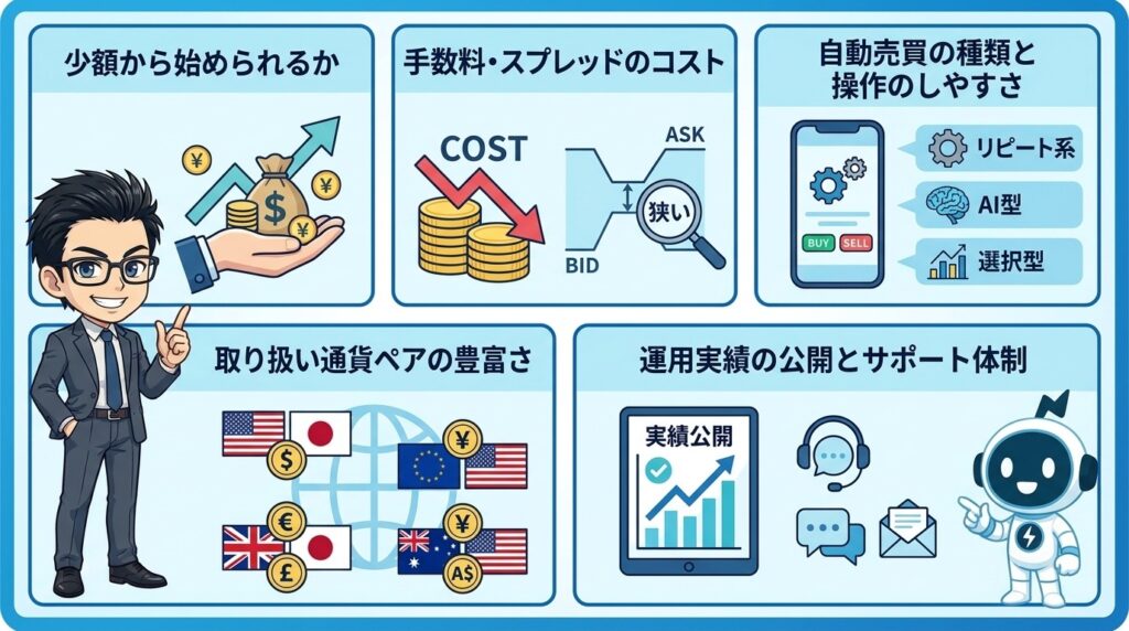 FX自動売買ランキングで失敗しないための選び方5つの基準