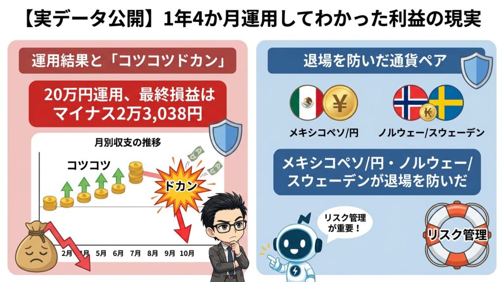 【実データ公開】1年4か月運用してわかった利益の現実
