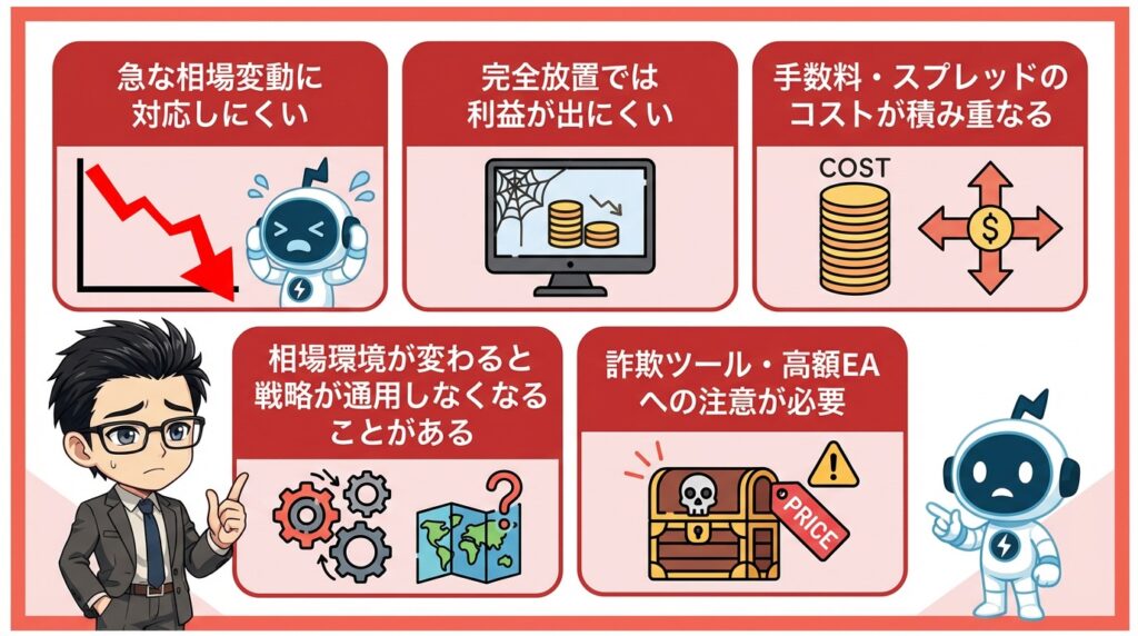 FX自動売買のデメリット・注意点5選