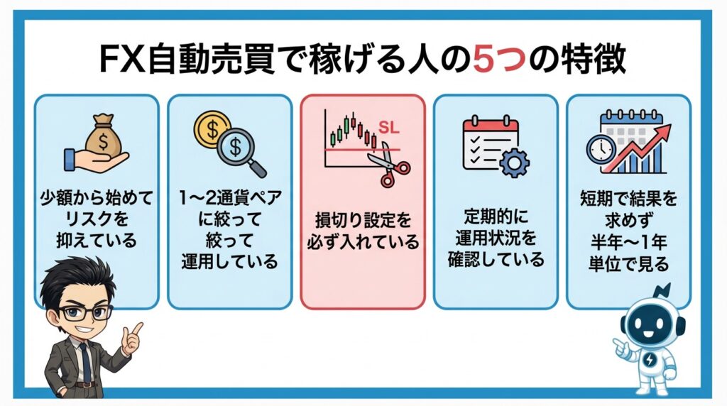 FX自動売買で稼げる人の5つの特徴
