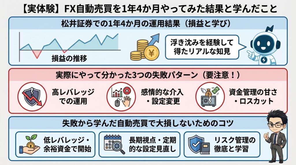【実体験】FX自動売買を1年4か月やってみた結果と学んだこと