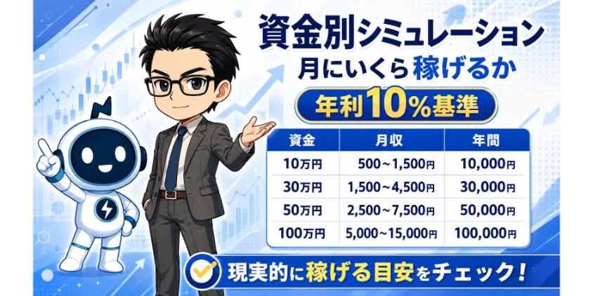 資金別シミュレーション｜月にいくら稼げるか