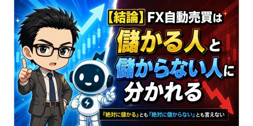 【結論】FX自動売買は儲かる人と儲からない人に分かれる