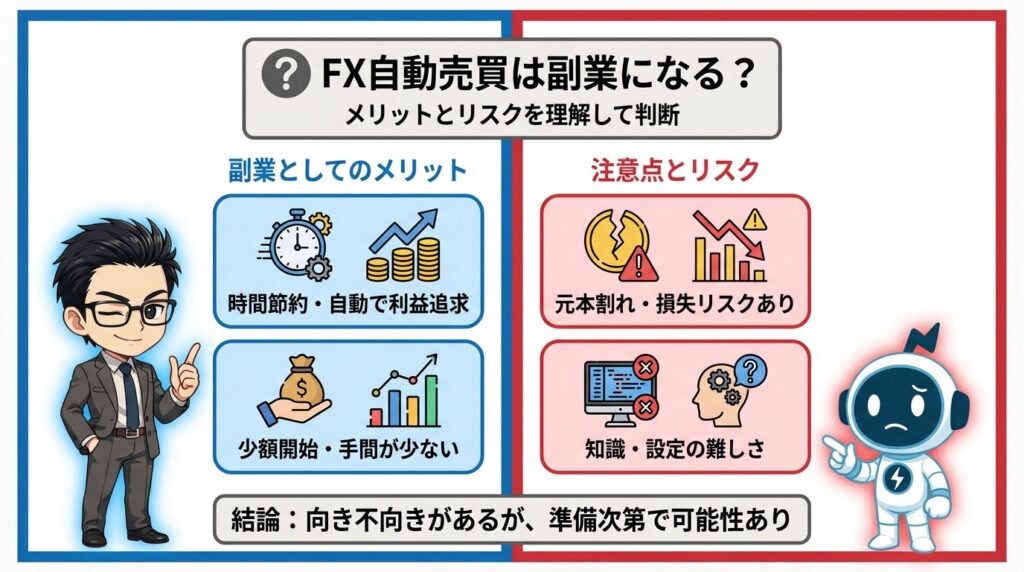 そもそもFX自動売買は副業として成立するのか