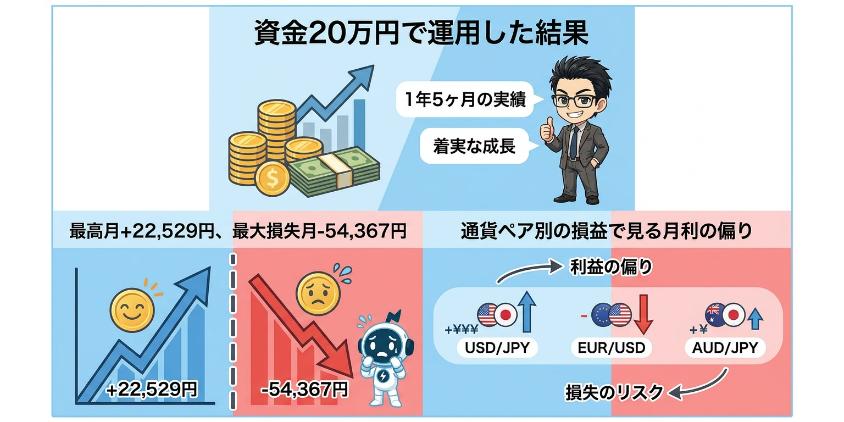 【実体験】松井証券でFX自動売買を1年5か月やってみた結果