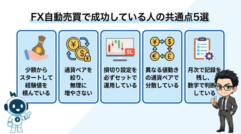 FX自動売買で成功している人の共通点5選