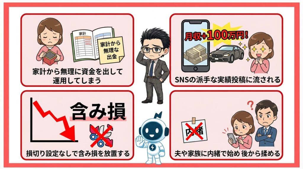 主婦が陥りやすい失敗パターンと回避策