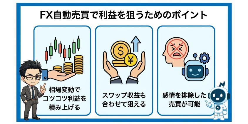 FX自動売買で利益を狙うためのポイント