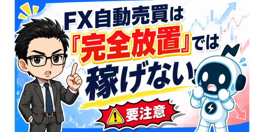 【結論】FX自動売買は「完全放置」では稼げない